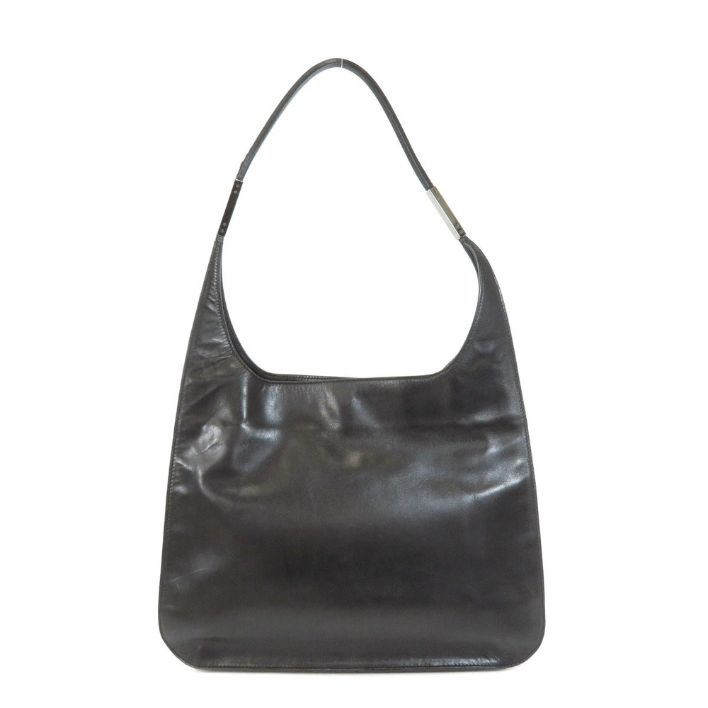 Gucci Logo Bag Leather Motif Shoulder
